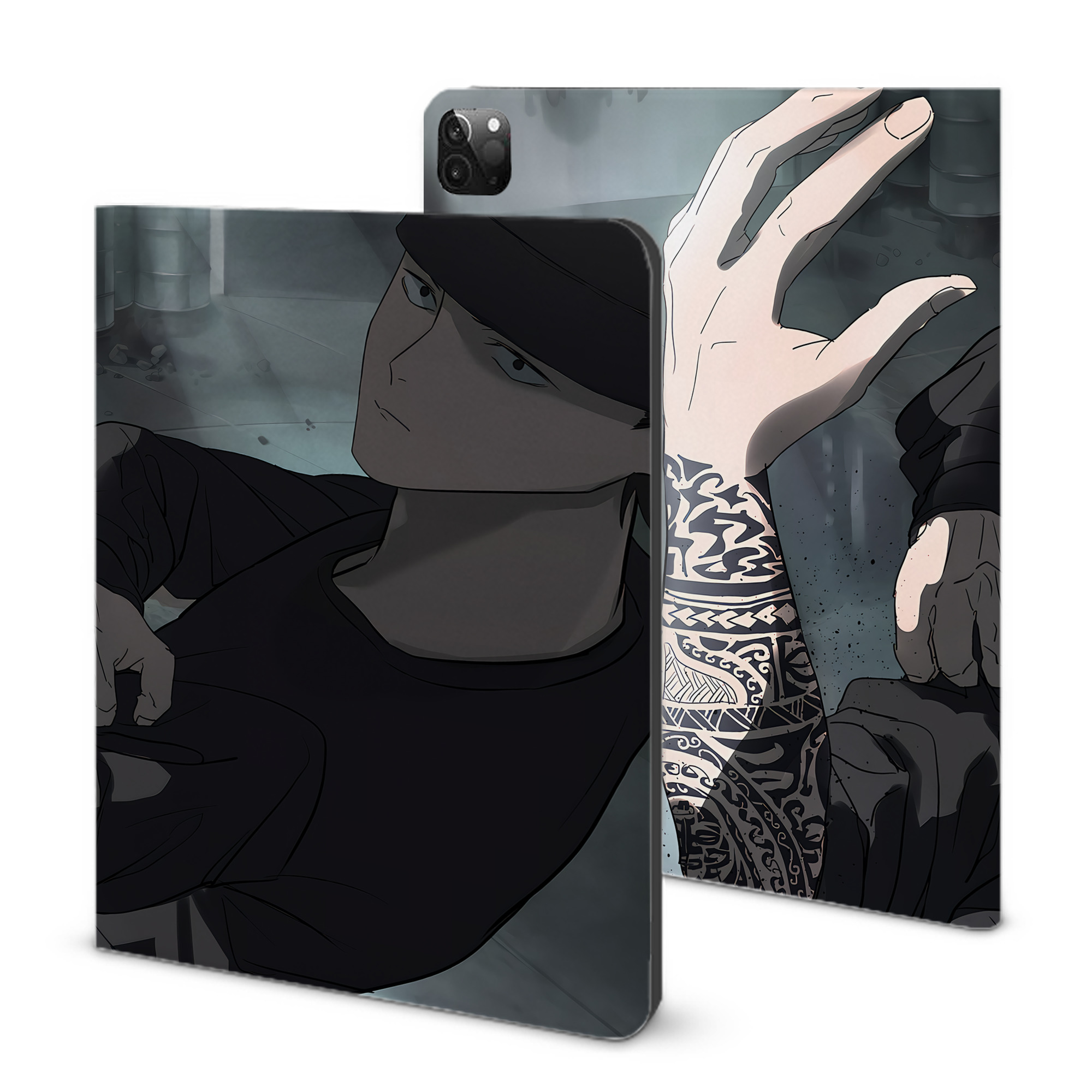 （画像用） 呪術廻戦 Jujutsu Kaisen IPadケース ペンホルダー付き ブックスタイルデザイン